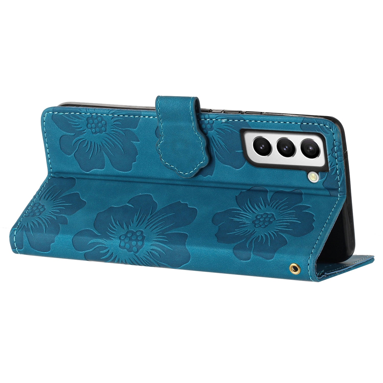 For Samsung Galaxy S21 5G Wallet Phone Cover PU Leather Shell Stand Flowers Imprinted Phone Case For Samsung Galaxy S21 5G Wallet Phone Cover PU Leather Shell Stand Flowers Imprinted Phone Case